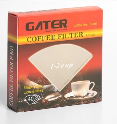 فیلتر قهوه گتر مدل F02 بسته 40 عددی سایز 1-2